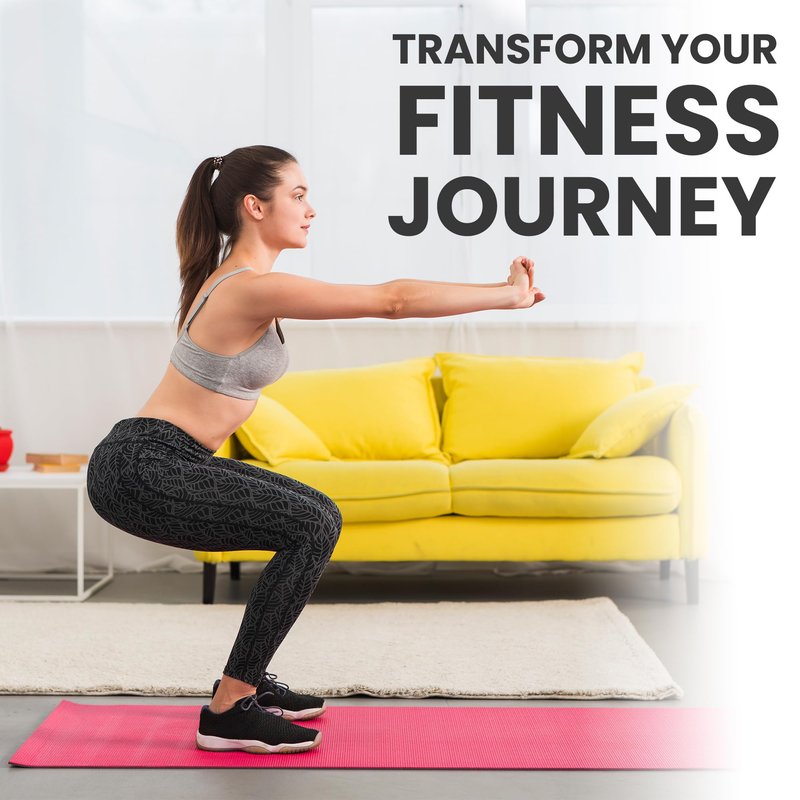 Auroscent Full Body Workout Poster for Home Gym – Exercise Chart for Glutes, Legs, Back & Abs – Strength Training Guide with Squats, Lunges, Deadlifts, Core Exercises – Bodyweight & Dumbbell Training Guide