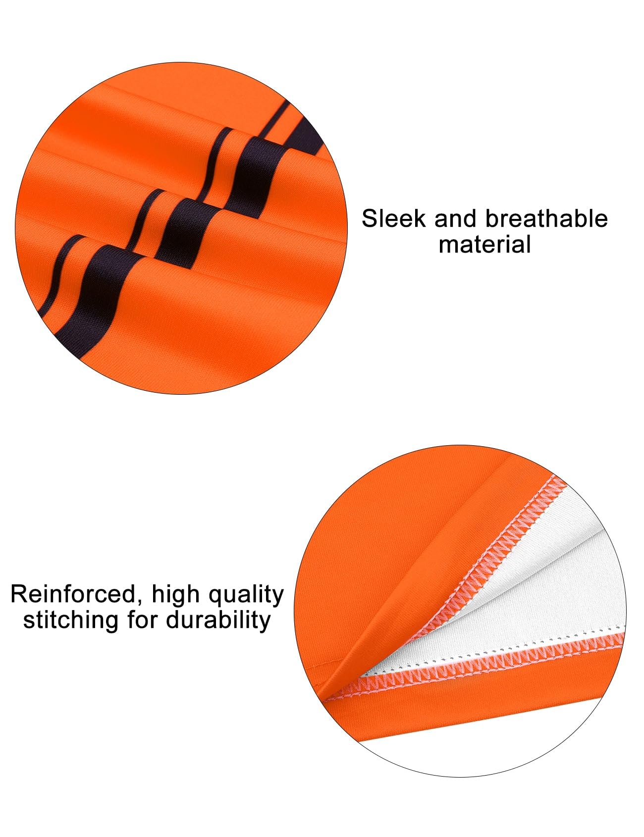 FitsT4 Sports Pro Soccer Referee Jersey Short Sleeve Ref Shirts Orange 3X-Large