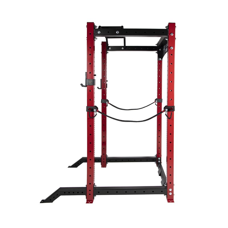 Signature Fitness SF-3 1,500 Pound Capacity 3” x 3” Power Cage Squat Rack, Includes J-Hooks and Safety Straps, Other Optional Accessories, Spotter Straps