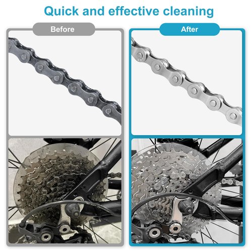 CHUMXINY Bike Chain Degreaser, 17 fl oz Spray Non-foaming Design for MTB/Gravel/Road/Mountain Bikes