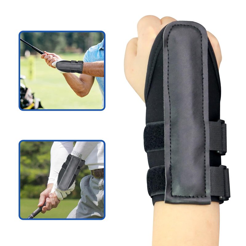 yuecan Wrist Brace for Beginners,Wrist Trainer for Golf Swing Practice Wrists Fixation Band Corrects,Adjustable Golf Wrist Training Aid with Splint for Left/Right Hand
