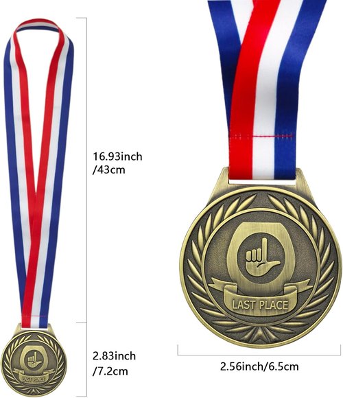 Last Place Medal by [Brand Name] - 3 Inch Toilet Seat Trophy | Fun Prize for Tournaments & Sports Events