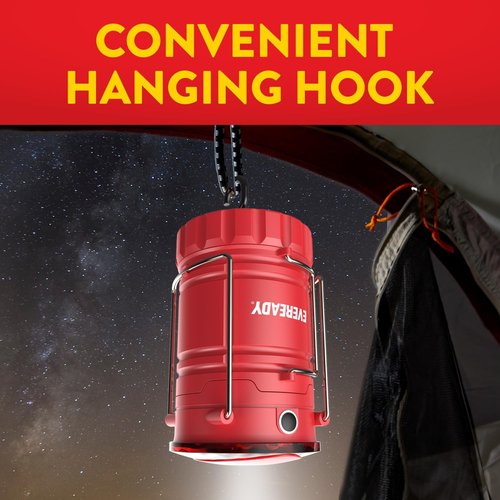 Eveready LED Camping Lantern 360 PRO - Super Bright, IPX4 Water Resistant Tent Lights | 3-Pack with Batteries Included