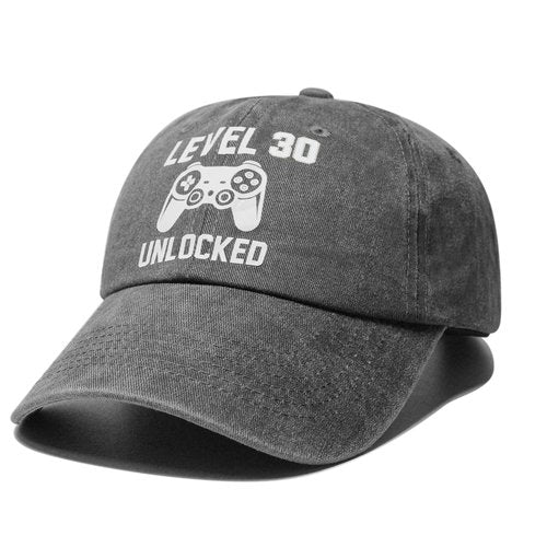 30th Birthday Gifts for Men Women, 30 Year Old Birthday Hats for Man, Happy Birthdays Gift 30 Year Old Husband, Boyfriend, Son, 1995 Cool 30th Birthdays Gifts, Adjustable Washed Cotton Baseball Caps