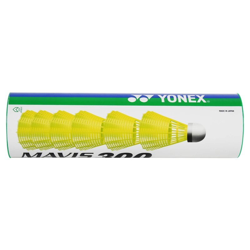 Yonex Mavis 300 Green Cap Nylon Shuttlecock (Yellow)