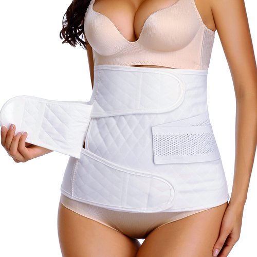 PAZ WEAN Abdominal Binders Post Surgery Postpartum Belly Wrap Cotton Belly Binder C Section Belly Band After Post Baby delivery Belt Wrap