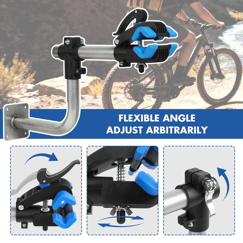 Zostera Bike Repair Stand Wall Mount Rack Bicycle Maintenance Rack for Road&Mountain Bikes with Bending bracket