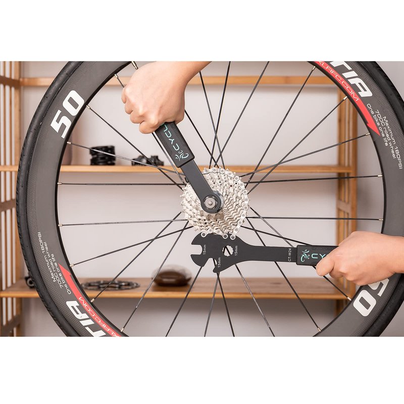 cyclists Bike Cassette Lockring Tool - Cassette Removal Tool with Guide Pin - Bicycle Freewheel Remover for Shimano Sram