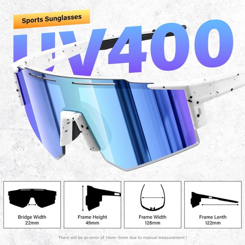 KUGUAOK Oversized Kids Sunglasses Youth Baseball Sun Glasses Boys Girls Softball Cycling UV400 Protection Goggles