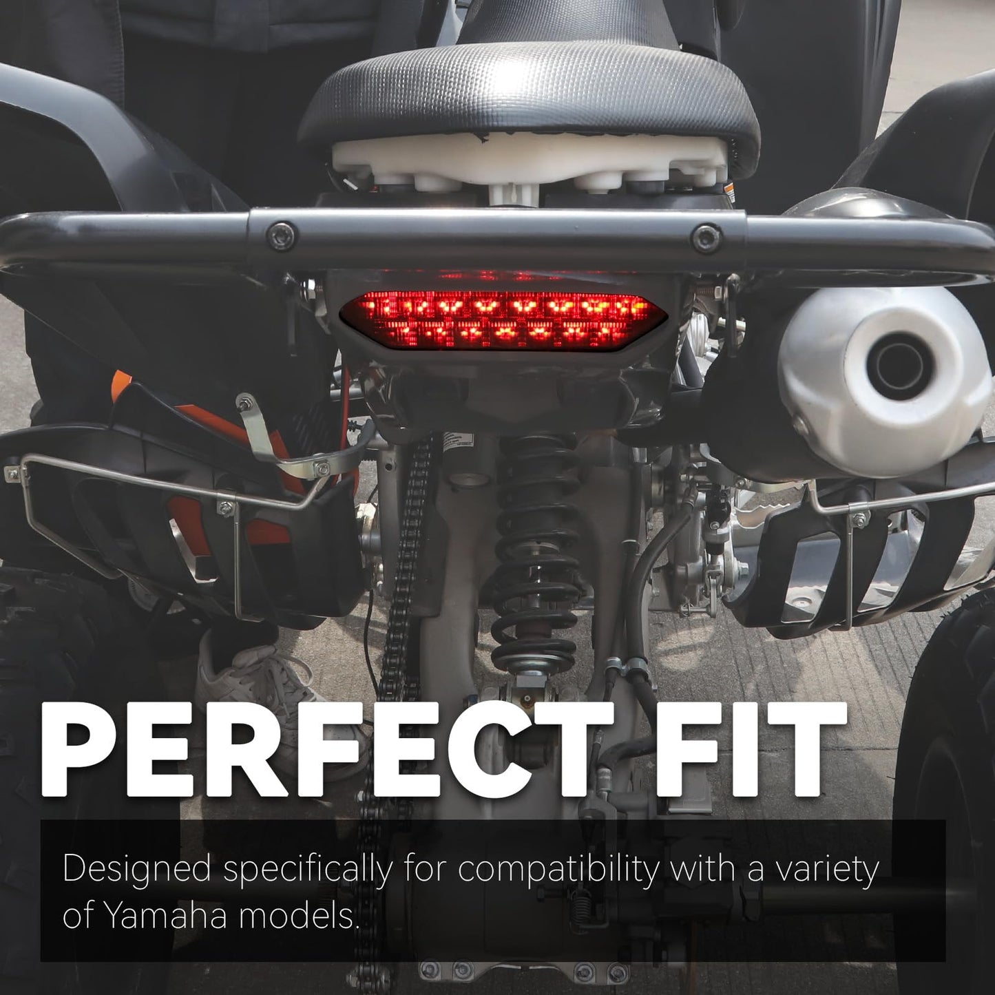 XATVXUTV LED Tail Light for Yamaha Raptor 700 700R, Smoked Black Brake Light LED Rear Taillight for Yamaha Raptor 700R 700 2006-2018 / YFZ450R YFZ450X YFZ 450R 450X 450 R X 2009-2018 Accessories