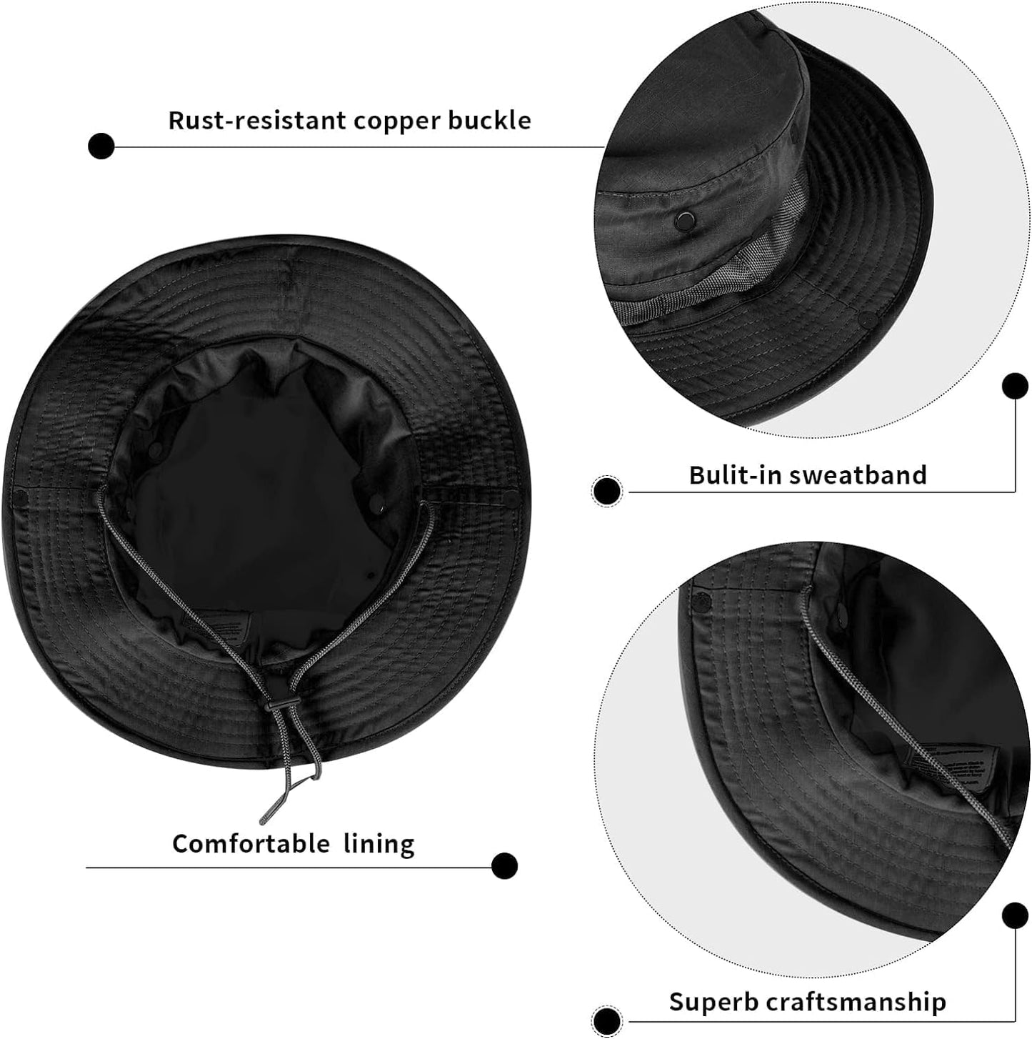 Skiennix Sun Hat - UPF 50+ Foldable Bucket Hat for UV Protection | Ideal for Hiking, Beach & Fishing