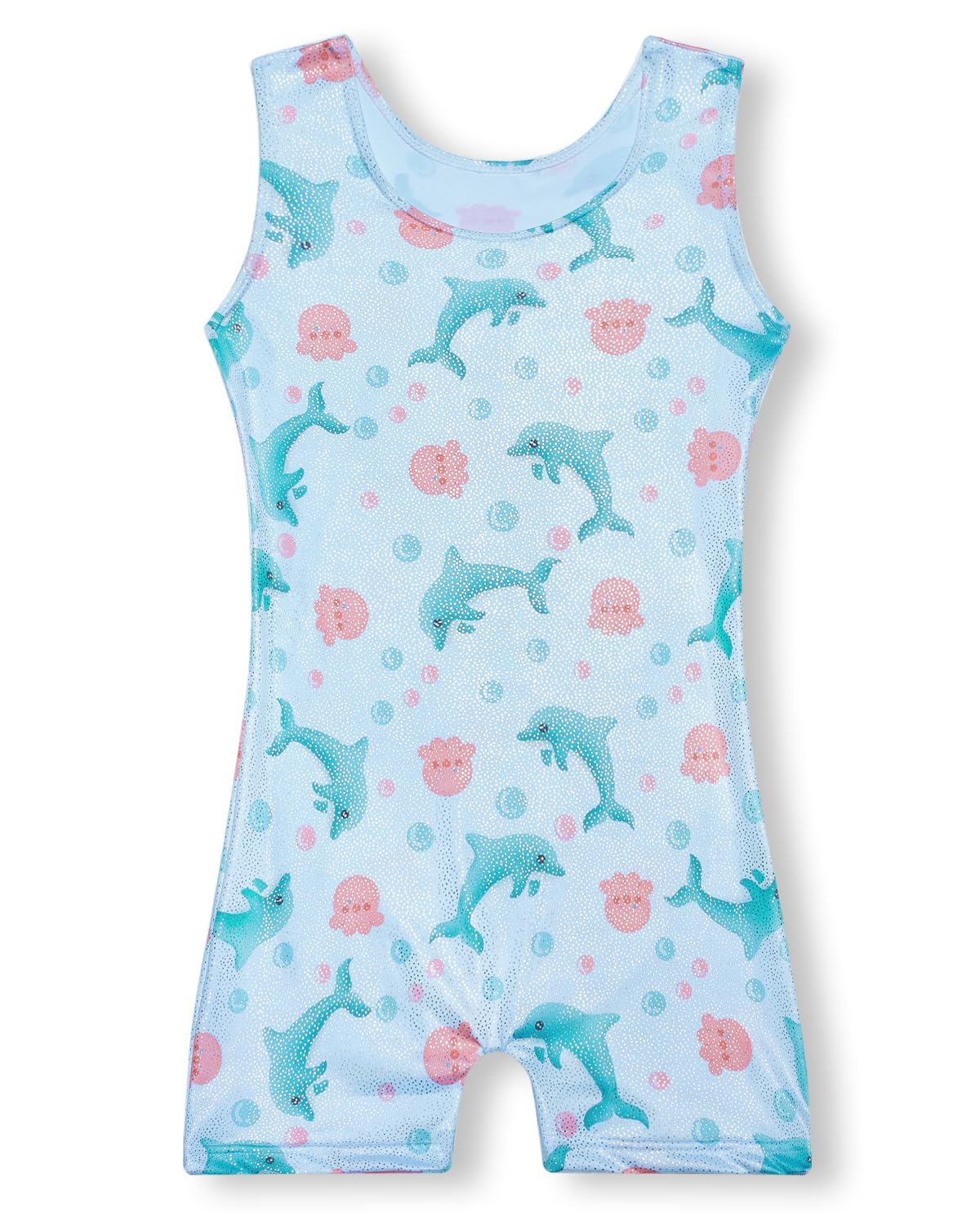 YDMZX Leotards for Girls Gymnastics Size 6-7 6T 6 7 Year Old Toddler Kids Tumbling Outfit Clothes Unitards Biketards Cute Dolphin