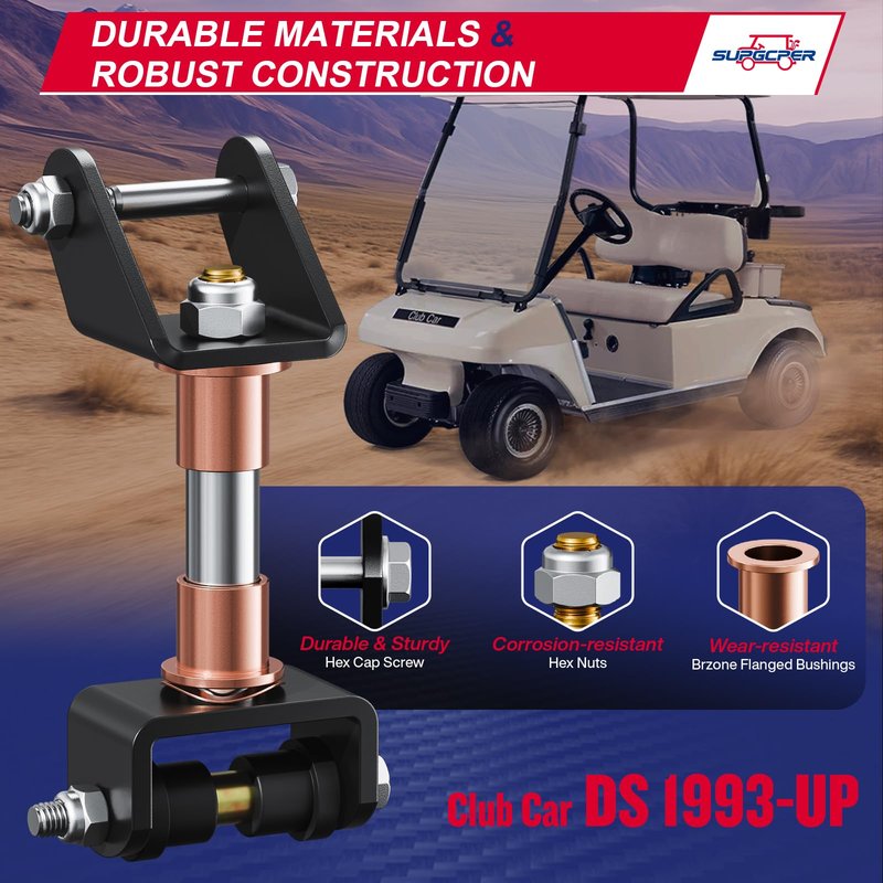 SUPGCPER Club Car Front Rear End Repair Bushing Kit for DS 1993-Up Modles, Golf Cart Deluxe Repair Kits with DS King Pin & Bushing Kit, Club Car Front End Rebuild Kit OEM# 1015583 1016386 1016384
