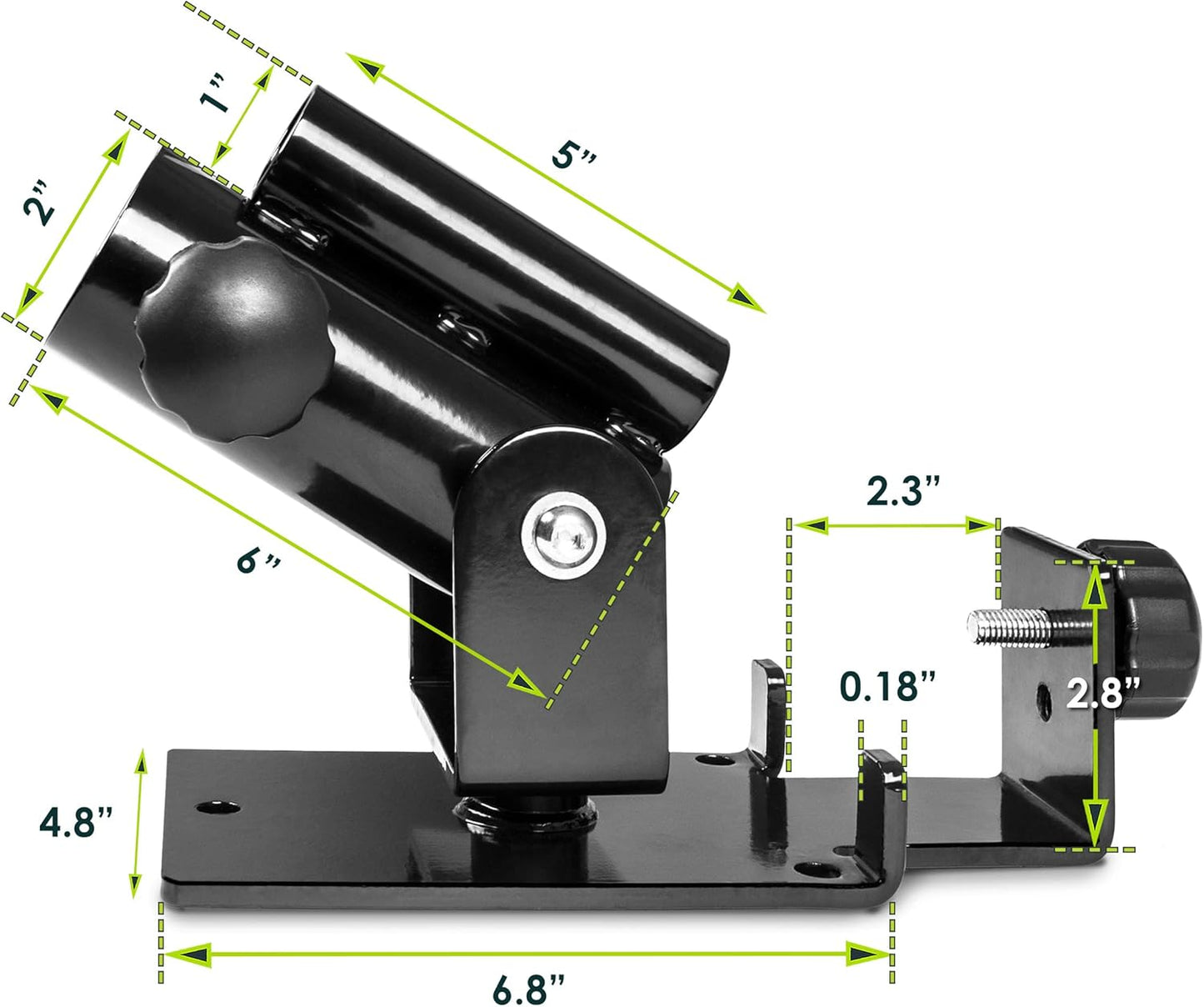 Skiennix T-Bar Row Platform - 360° Swivel for 1” & 2” Olympic Bars | Durable & Versatile