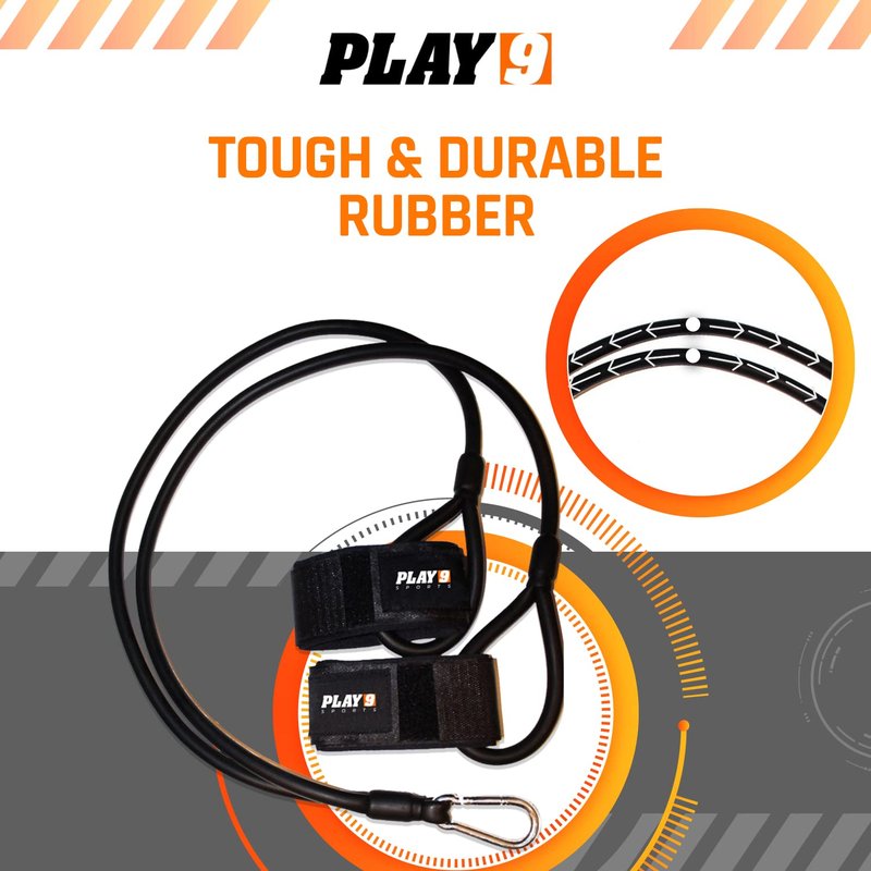 Shop Play 9 - Baseball Bands for Stretching - Baseball Bands for Arm Strength - with Anchor Straps & Door Mount for Versatile Use - Resistance Bands for Conditioning & Recovery