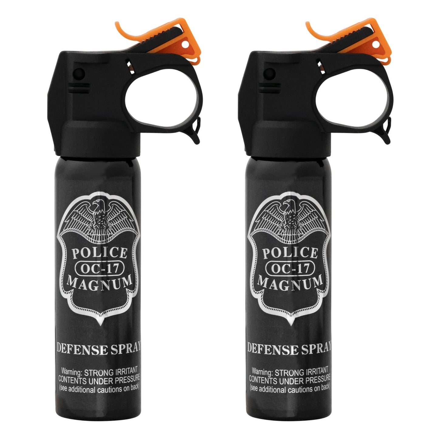 Police Magnum Self Defense Pepper Spray Fogger - Maximum Heat Strength Security & Protection - Portable Non-Lethal Tactical Gear - Made in The USA - 2 Pack 4oz FM