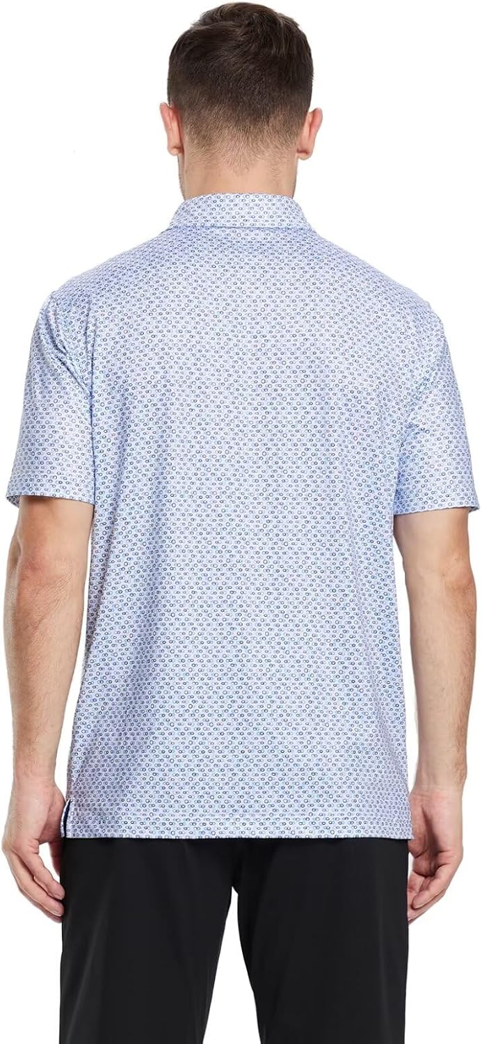 Skiennix Men's Golf Polo Shirt - Moisture-Wicking Short Sleeve Performance Tee | Casual Athletic Fit