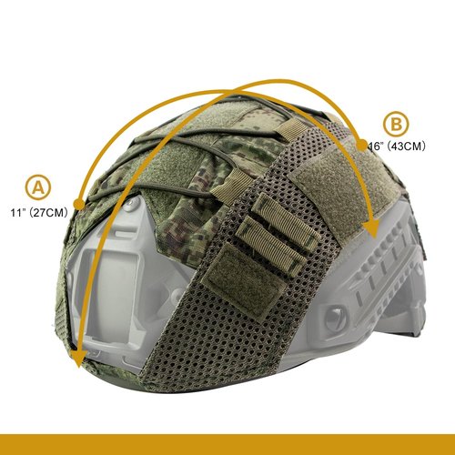 Booiu Tactical Helmet Cover,Fast Helmet Cover - Enhanced Protection for Fast Helmets in Size M/L