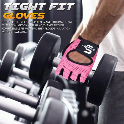 **SAWANS Workout Gloves - Lightweight Breathable Weight Lifting & Gym Fitness Gloves for Men and Women**