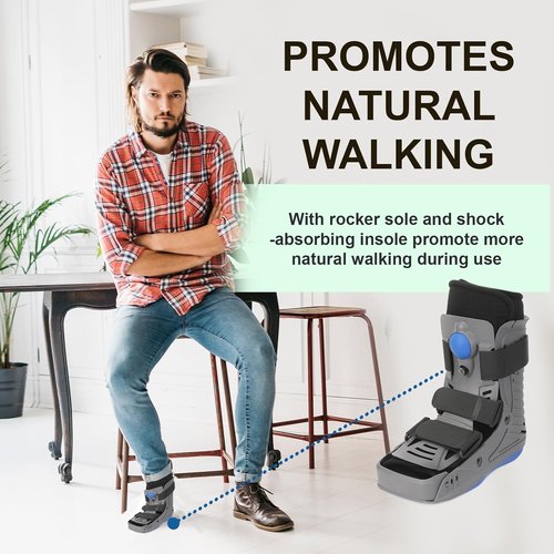 M Pain Management Technologies Cloud Walker - Walking Boot for Foot & Ankle Support | Lightweight & Comfortable | Medium Size