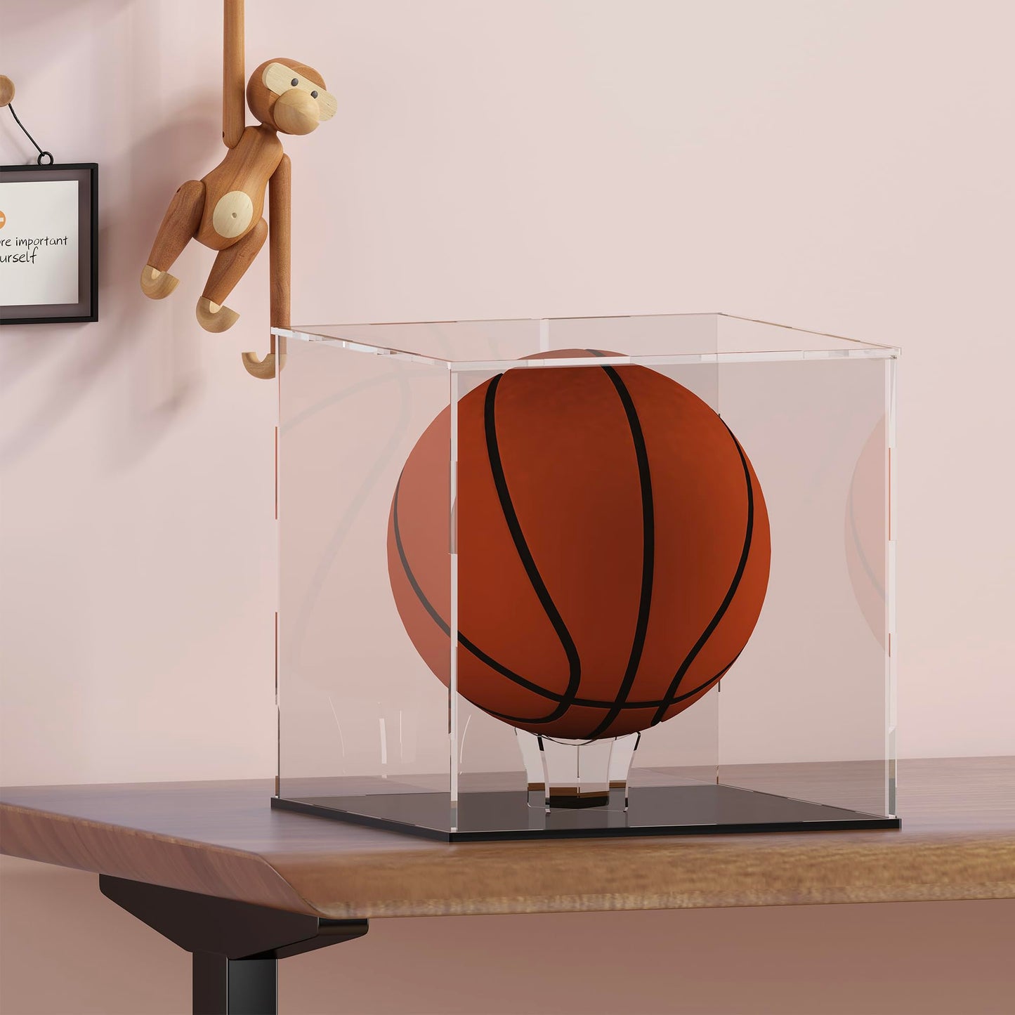 UoYeet Large Acrylic Sports Ball Display Stand (3-Pack), Thick Shatterproof Holder for Softball, Baseball, Golf Ball & Memorabilia – Large Size 4.7 x 2.6 inch