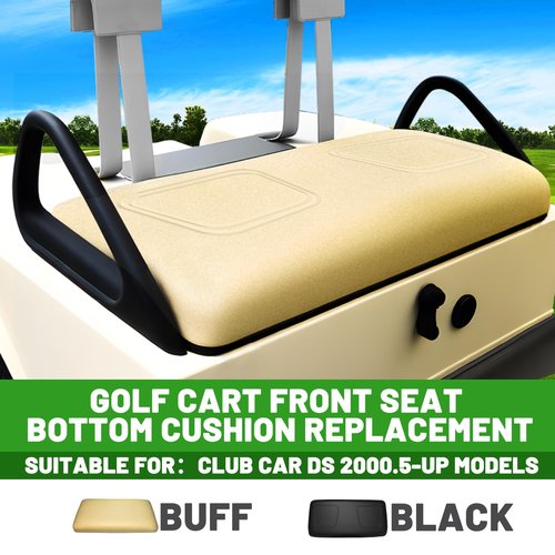 HEOHOU Golf Cart Front Seat Bottom Replacement Cushion Assembly for Club Car DS 2000.5-up,Buff