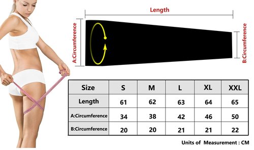 Salome Idea One Pair Compression Full Length Leg Sleeve for Men Women, Running, Basketball (Black-S)