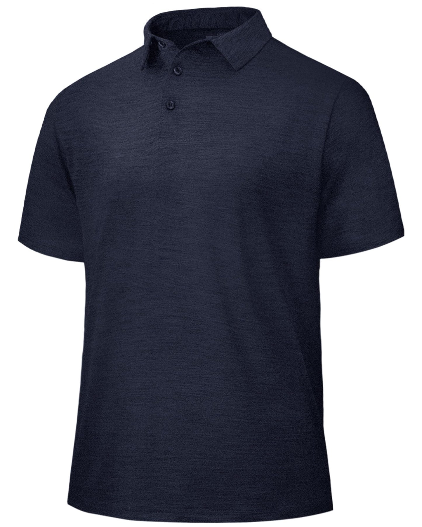 BOOJO Polo Shirts for Men - Quick Dry Moisture Wicking Black Short Sleeve Performance Golf T Shirts for Casual Work Athletic