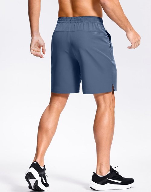 GGJ Men's Athletic Shorts - Lightweight Quick-Dry Design with 2 Zipper Pockets | Available in 7"/5"/9" Sizes