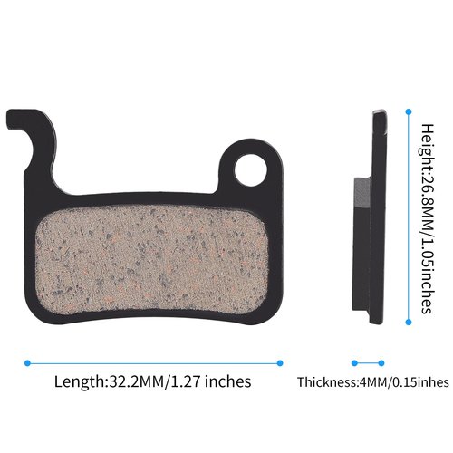 25 Pairs Bike Brake Pads Compatible for Shimano Disc Brake Pads XTR M975 M966 M965 SLX M665 LX M596 Deore XT MTB Bicycle Brake Pads Replacement, Electric Ebike Brake Pads with 3 Installation Tools