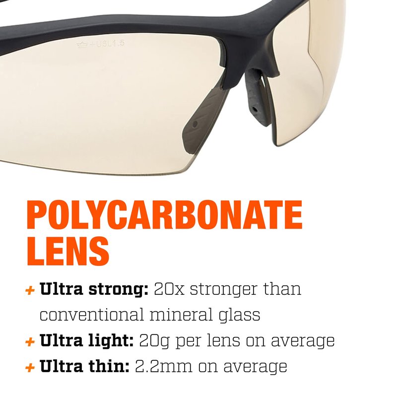 Bolle Tactical Tryon Spectacles CSP PC Lens Platinum Coating