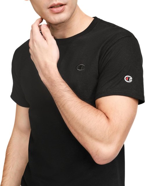 Champion Men's Classic Short Sleeve T-Shirt - Midweight 100% Cotton | Regular & Big & Tall Sizes