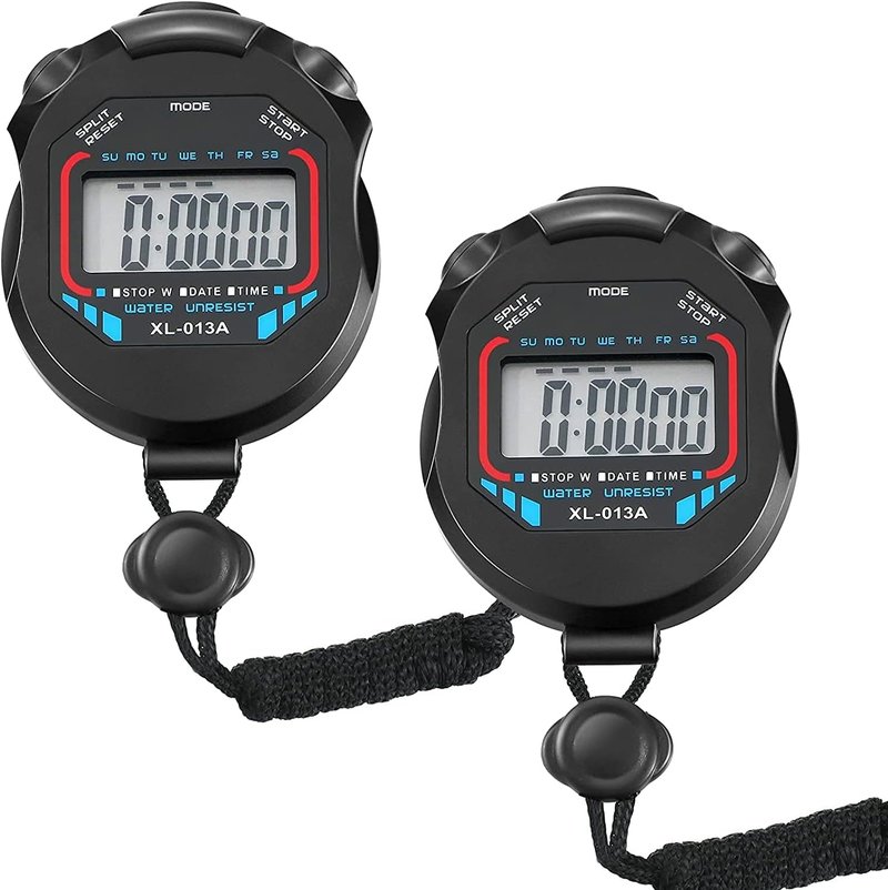 Stopwatch Digital Stopwatch,Sport Stop Watch,Large Display Stopwatch,Stopwatch Digital Handheld Multi-Function Professional Electronic Chronograph Sports Stopwatch Timer Stop Watch (2) (Black 2)