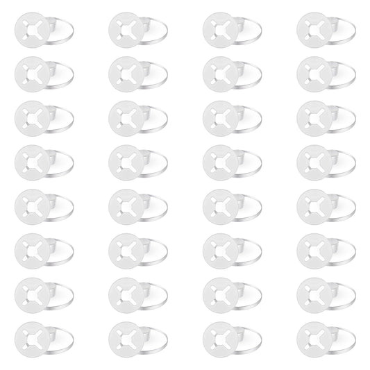 32 PCS Running Race Bib Clips, Running Race Bib Holder for Runers Race Number Buckle Fixing Clips Fasteners for Field Events Triathlon Skating Track Marathon Running Gear Accessories,Clear,LXLVOUEG