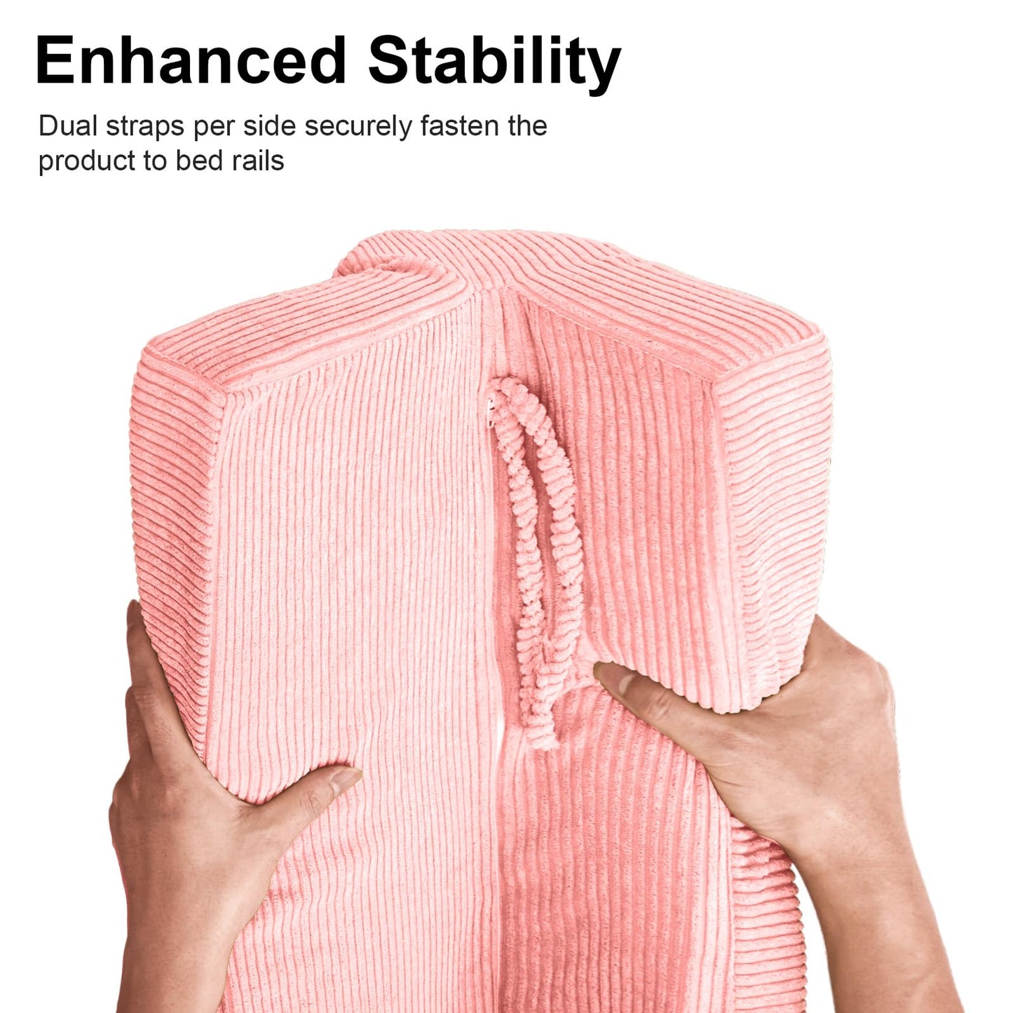 AEOCOO Bed Bumpers for Toddlers, Size 3 Ft, Toddler Bed Rail Bumper Protector for Loft Beds & Bunk Beds, Bed Rail Height Extender Bed Guardrail, Anti-Bump | Fall Prevention, Pink