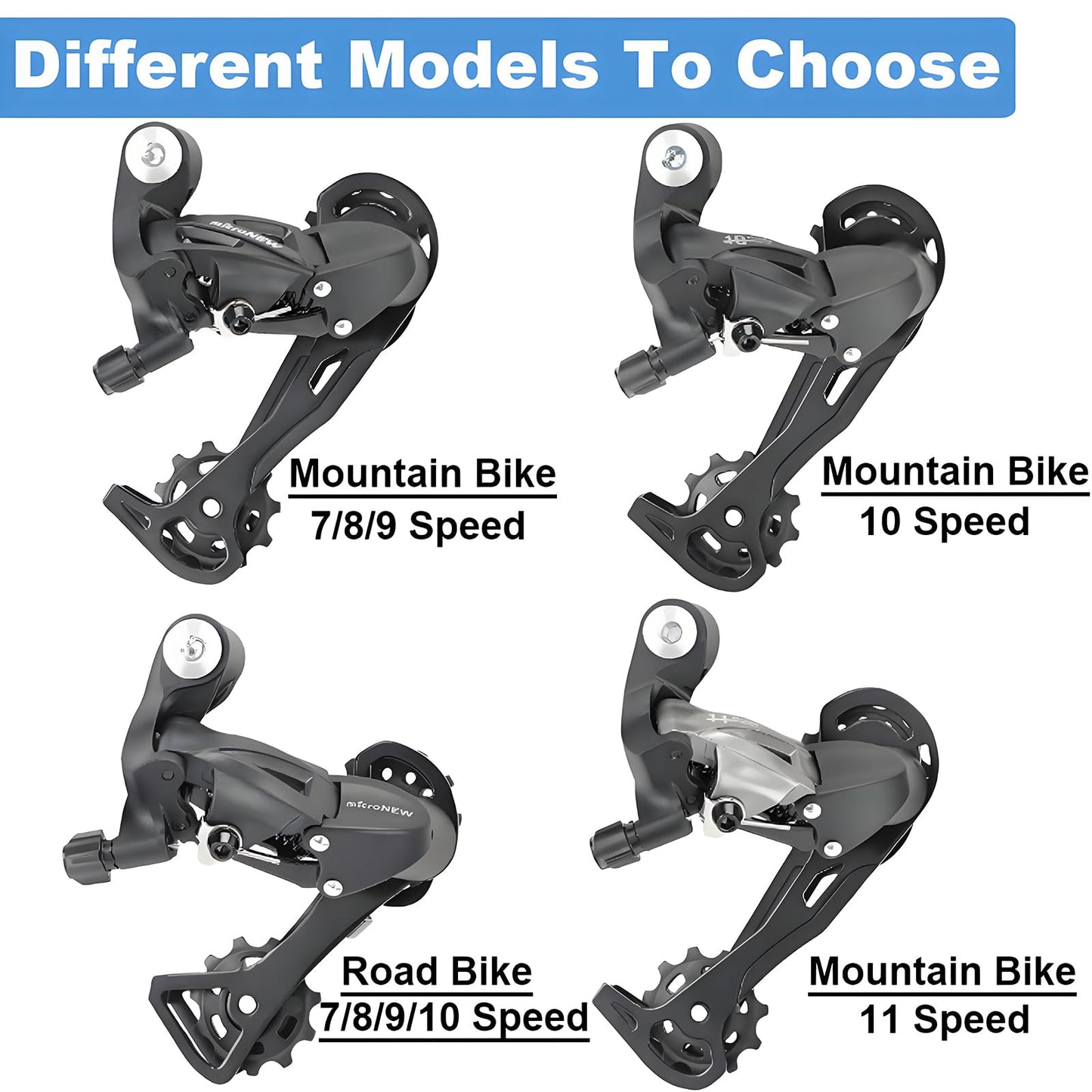 Bike Rear Derailleur, 7/8/9,10,11 Speed Mountain Bike Rear Derailleur, 7/8/9/10 Speed Road Bike Rear Derailleur, Direct Mount Rears Derailleurs