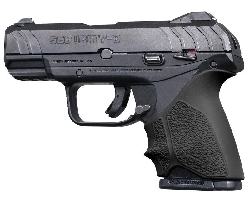 Hogue HandAll Beavertail Rubber Grip Sleeve for Ruger Security-9 Compact & Security-380, Black - 17710
