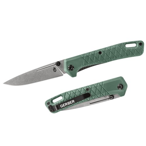 Gerber Gear Zilch Pocket Knife with 3.1" Plain Edge Blade, Folding Knife with Clip, Lightweight, EDC Gear and Equipment, Baltic Haze
