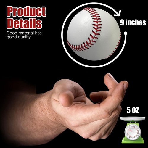 Leather Baseballs - Official League Grade | 12-Pack Competition Level Balls for Youth Training