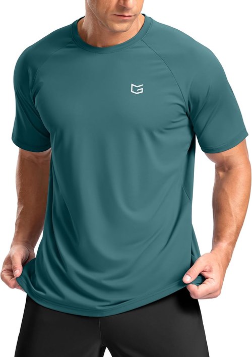 G Gradual Men's Athletic Workout T-Shirts - Moisture-Wicking Short Sleeve Performance Tee for Gym & Running