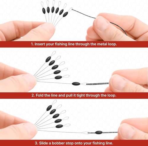 Bobber Stops - Essential Fishing Line Accessories for Improved Casting | Durable and Easy to Use