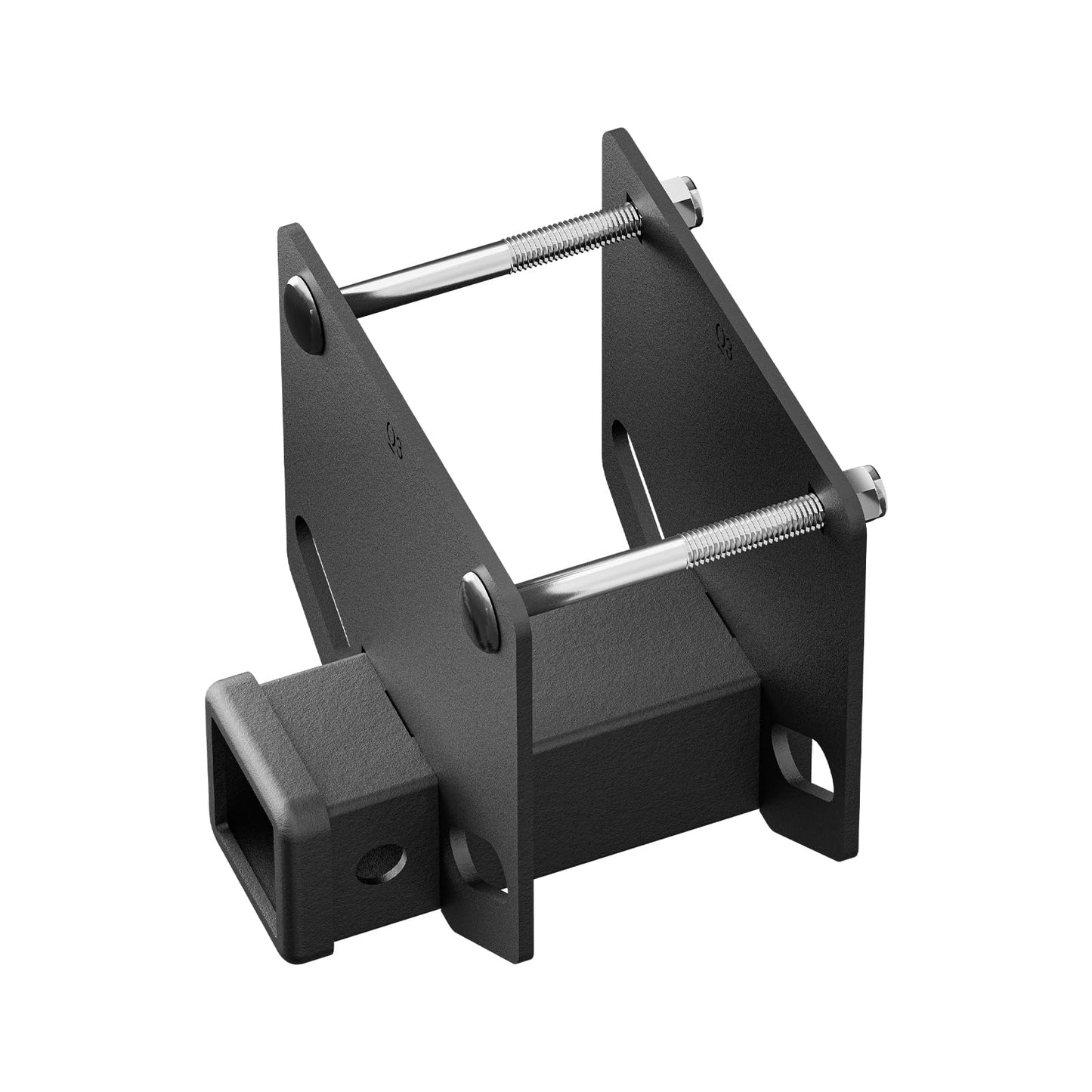 YZONA RV Bumper Hitch Receiver, 2 inch Tow Hitch Trailer Fits 4" x 4" Square Rear Beams, 3500 LBS Capacity Towing Adapter Openning for Camper Cargo Carrier Bike Racks RV Tire Carrier Ball Mounts