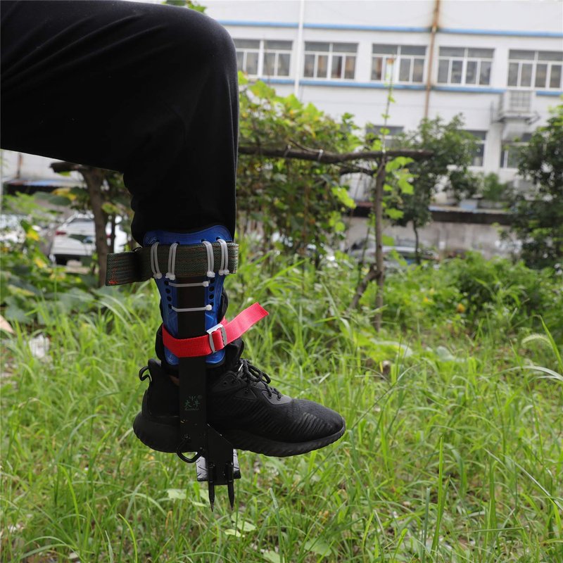 HTTMT- Tree/Pole Climbing Spike Set Safety Belt Strap Rope Adjustable Stainless Steel [P/N: ET-OUTDOOR002-RAW]