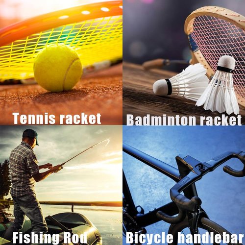 CJTTDACE Tennis Racket Grip Tape,8PCS Non-Slip Tennis Overgrip, Absorbs Sweat Tennis Grip, Racket Handle Wrap for Badminton,Fishing, Bicycle, Pickleball, Orange