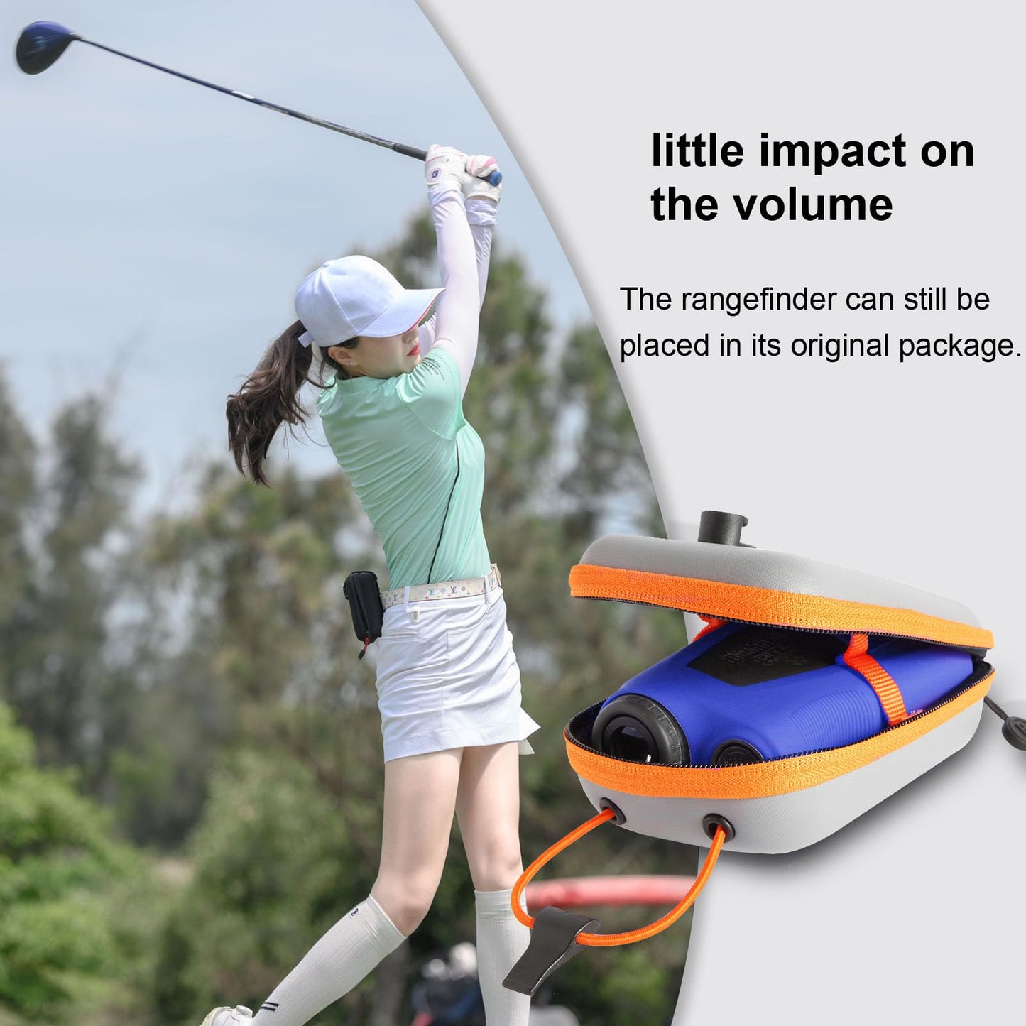 JAWEGOLF Silicone Case Compatible with Bushnell Pro X3/X3+ Golf Rangefinder (Blue)