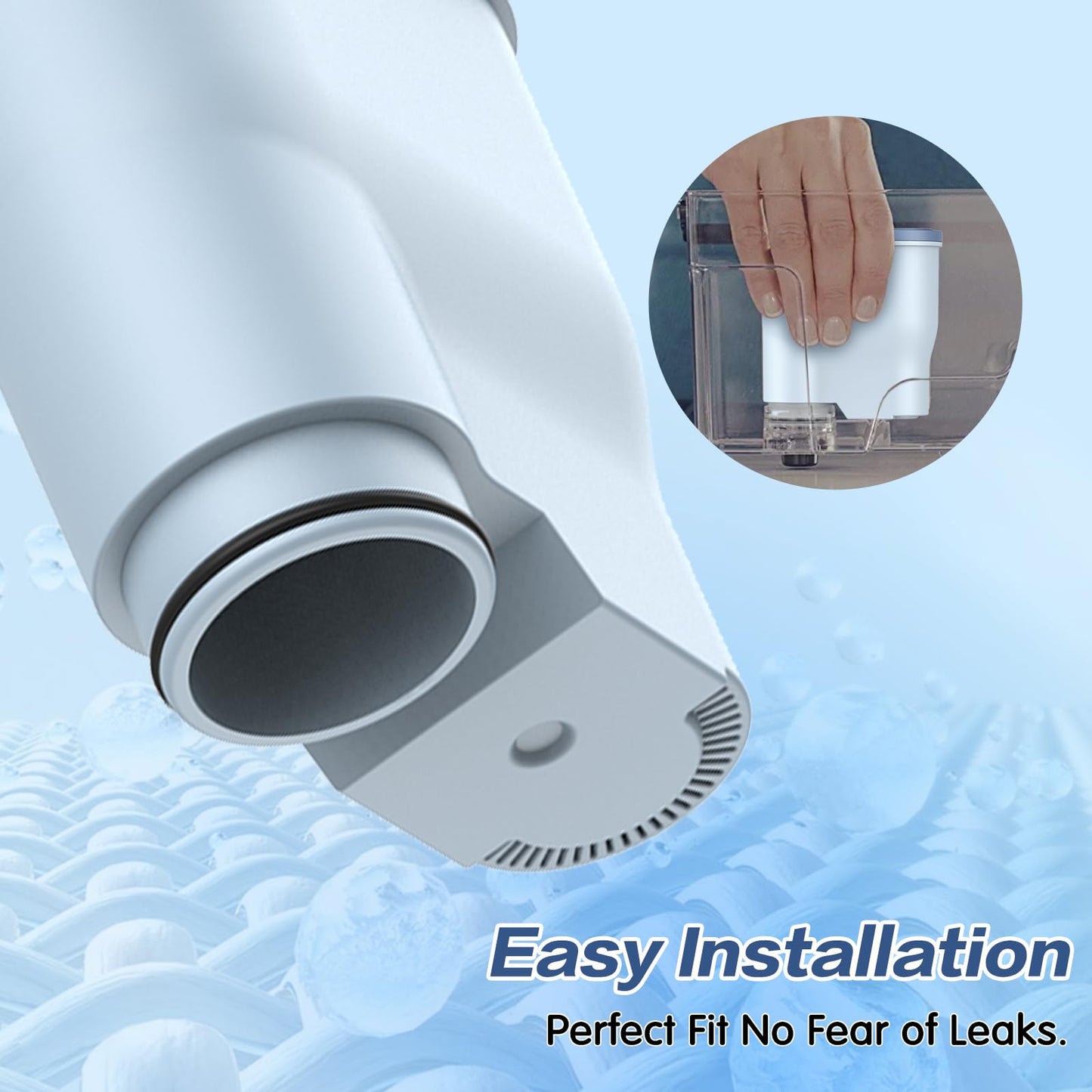 YUEYEE 3 Pack CA6903 Coffee Filter Compatible with Philips AquaClean, Aqua Clean Dedicated Anti-Lime Calc and Water Filter for Super-Automatic Espresso Machine