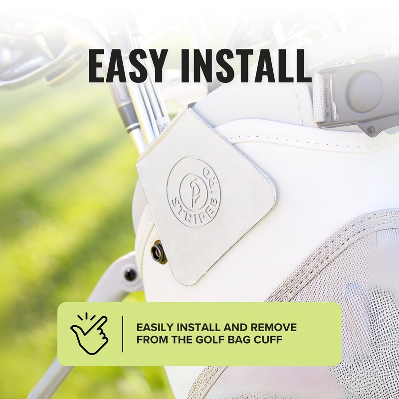 Stripebird - Golf Steel Hub for Magnetic Accessories (White) - Golf Bag Attachment for Magnetic Products - Easily Access Magnetic Golf Accessories from Your Golf Bag
