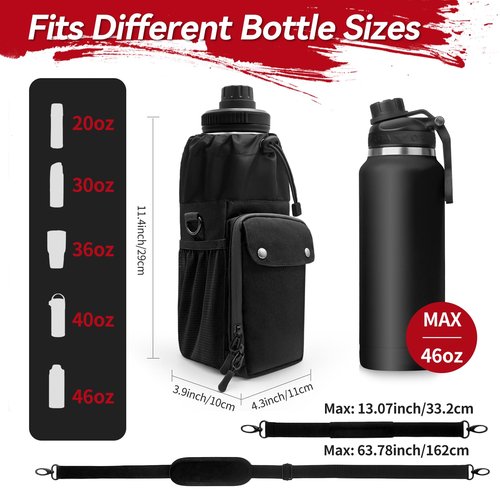 Heavy-duty Magnetic Gym Bag for Men &Women with Multiple Pockets,Magnetic Bottle Bag Included 4 Built-in Strong Magnets, Ideal for Gym,Sports Activities (Black,No Bottle)