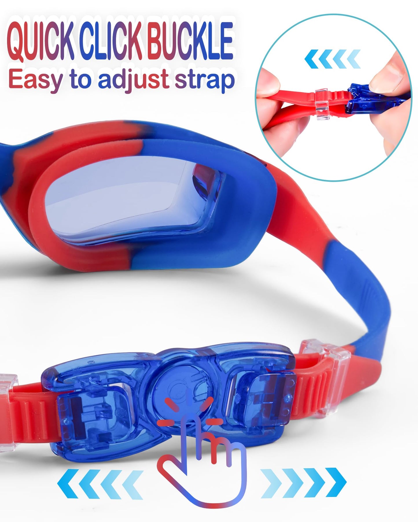 Aegend Swim Goggles for Kids Youth 3-14 Anti-Fog Anti-UV Comfort Fit Goggles for Swimming