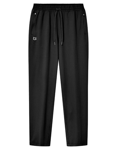 G Gradual Men's Sweatpants with Zipper Pockets Lightweight Athletic Workout Pants Soft Casual Lounge Sweat Pants for Mens(Black, XL)